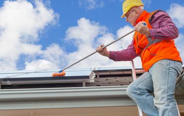 Amcotts soft wash roof cleaning